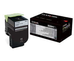 Lexmark 800H1 ( 80C0H10 ) OEM Black High Yield Toner Cartridge