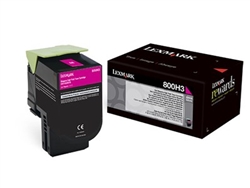 Lexmark 800H3 ( 80C0H30 ) OEM Magenta High Yield Toner Cartridge