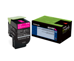 Lexmark 801HM ( 80C1HM0 ) OEM "Return Program" Magenta High Yield Toner Cartridge