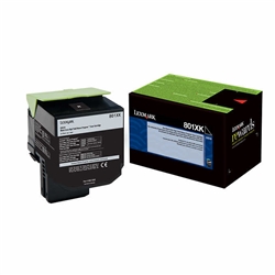 Lexmark 801XK ( 80C1XK0 ) OEM "Return Program" Black Extra High Yield Laser Toner Cartridge