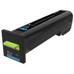 Lexmark 82K1HC0 OEM "Return Program" Cyan High Yield Laser Toner Cartridge