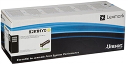 Lexmark 82K1HY0 OEM "Return Program" Yellow High Yield Laser Toner Cartridge