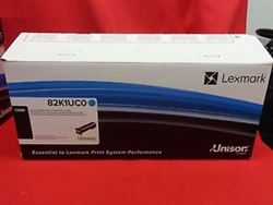 Lexmark 82K1UC0 OEM "Return Program" Cyan Ultra High Yield Laser Toner Cartridge