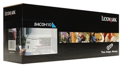 Lexmark 84C0H20 OEM Cyan High Yield Laser Toner Cartridge