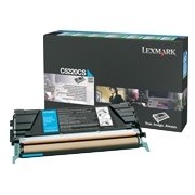 Lexmark C5200CS OEM "Return Program" Cyan Laser Toner Cartridge