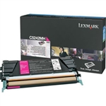 Lexmark C5242MH OEM Magenta High Yield Laser Toner Cartridge