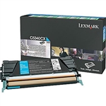 Lexmark C5340CX OEM "Return Program" Cyan Extra High Yield Laser Toner Cartridge