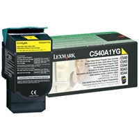 Lexmark C540A1YG OEM "Return Program" Yellow Laser Toner Cartridge