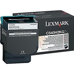 Lexmark C540H2KG OEM Black High Yield Laser Toner Cartridge