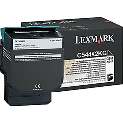 Lexmark C544X2KG OEM Black Extra High Yield Laser Toner Cartridge
