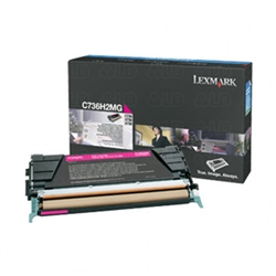 Lexmark C736H2MG OEM Magenta High Yield Laser Toner Cartridge