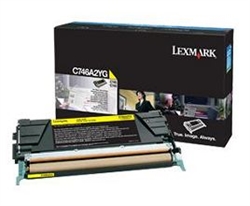 Lexmark C746A2YG OEM Yellow Laser Toner Cartridge