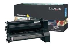 Lexmark C780H1YG OEM "Return Program" Yellow High Yield Laser Toner Cartridge
