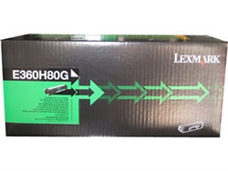 Lexmark E360H80G OEM Remanufactured Black High Yield Laser Toner Cartridge