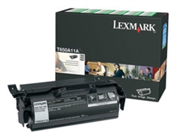 Lexmark T650A11A OEM "Return Program" Black Laser Toner Cartridge