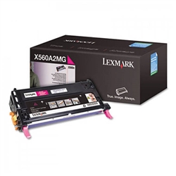 Lexmark X560A2MG OEM Magenta Toner Cartridge; 4,000 Pgs