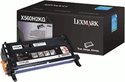 Lexmark X560H2KLG OEM Black High Yield Toner Cartridge; 10,000 Pgs