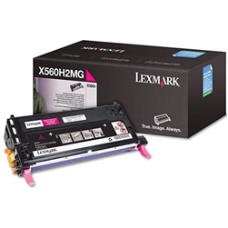 Lexmark X560H2MG OEM Magenta High Yield Toner Cartridge; 10,000 Pgs