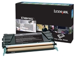 Lexmark X746H1KG OEM "Return Program" Black High Yield Laser Toner Cartridge