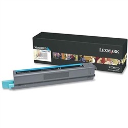 Lexmark X925H2CG OEM Cyan Toner Cartridge; 7,500 Pgs