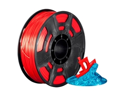 Monoprice PLA Hi-Gloss 3D Printer Filament; 1.75mm; 1kg/spool - Red - Part# 36277