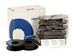 Printronix 107675-007 OEM Black Printer Ribbons (Box of 6); 100Yds,Text,50 Mill.Char. 
