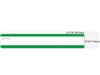 Seiko SLP-FLG White with Green Trim File Folder Labels 9/16" x 3 7/16" (130 labels per roll / 2 rolls per box)