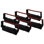 Star Micronics RC700BR ( 30980720 ) ( 30980721 ) Compatible Black/Red Fabric Printer Ribbon (Pack of 6)