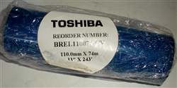 Toshiba CV Premium Wax Thermal Transfer Ribbon 110mm x 74m (4.33" x 243') (Box of 36) BREL110074-CV